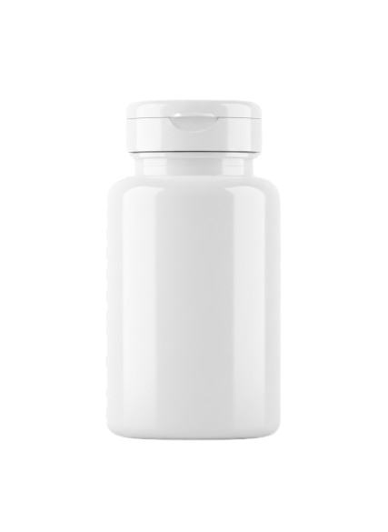 Medicine Jar with Flip Top Cap