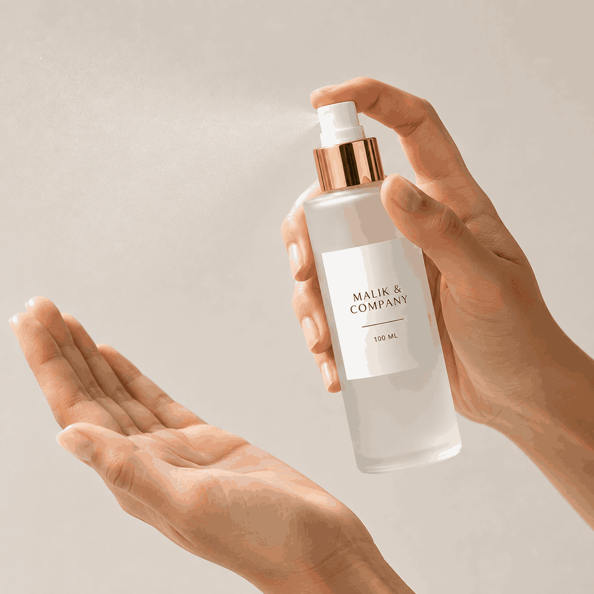 Empty 100ml frosted glass pump bottles for skincare, shampoo and hair oil - wholesale packaging Pakistan