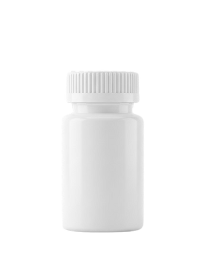 White Premium Pill Jar with Child lock Cap