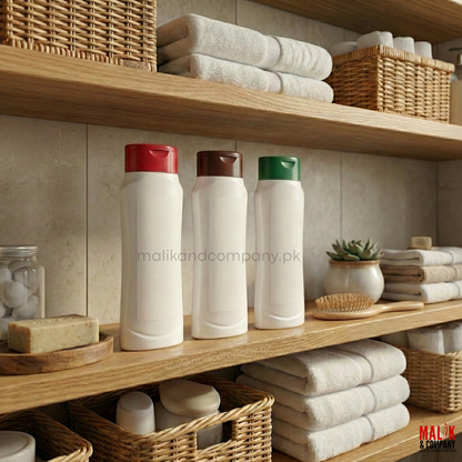 Milky White Shampoo & Lotion Bottle