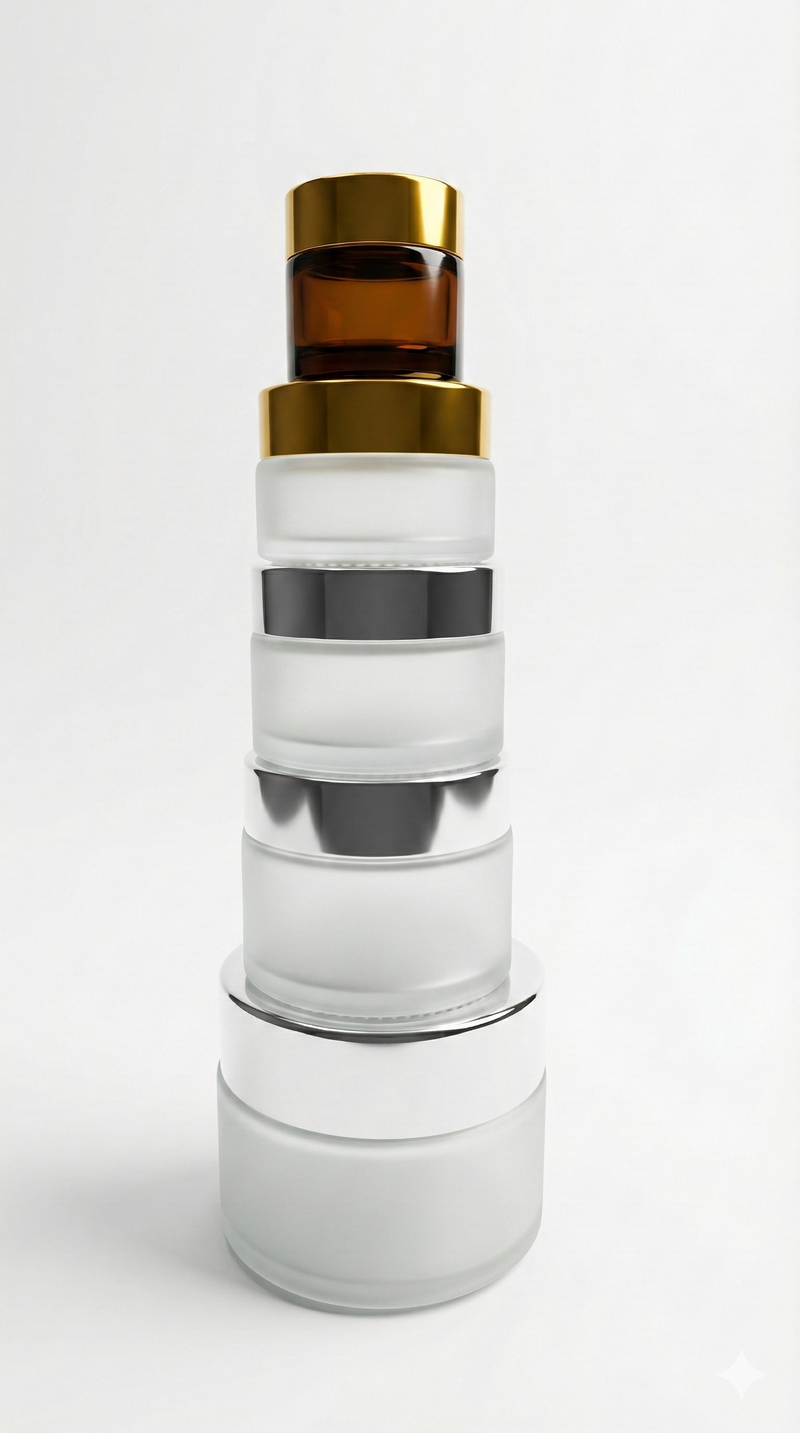 Premium Glass Jars for Shilajit & Cosmetics