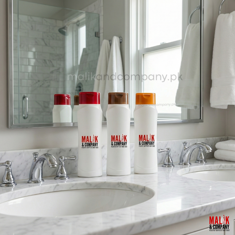 Milky White Shampoo & Lotion Bottle
