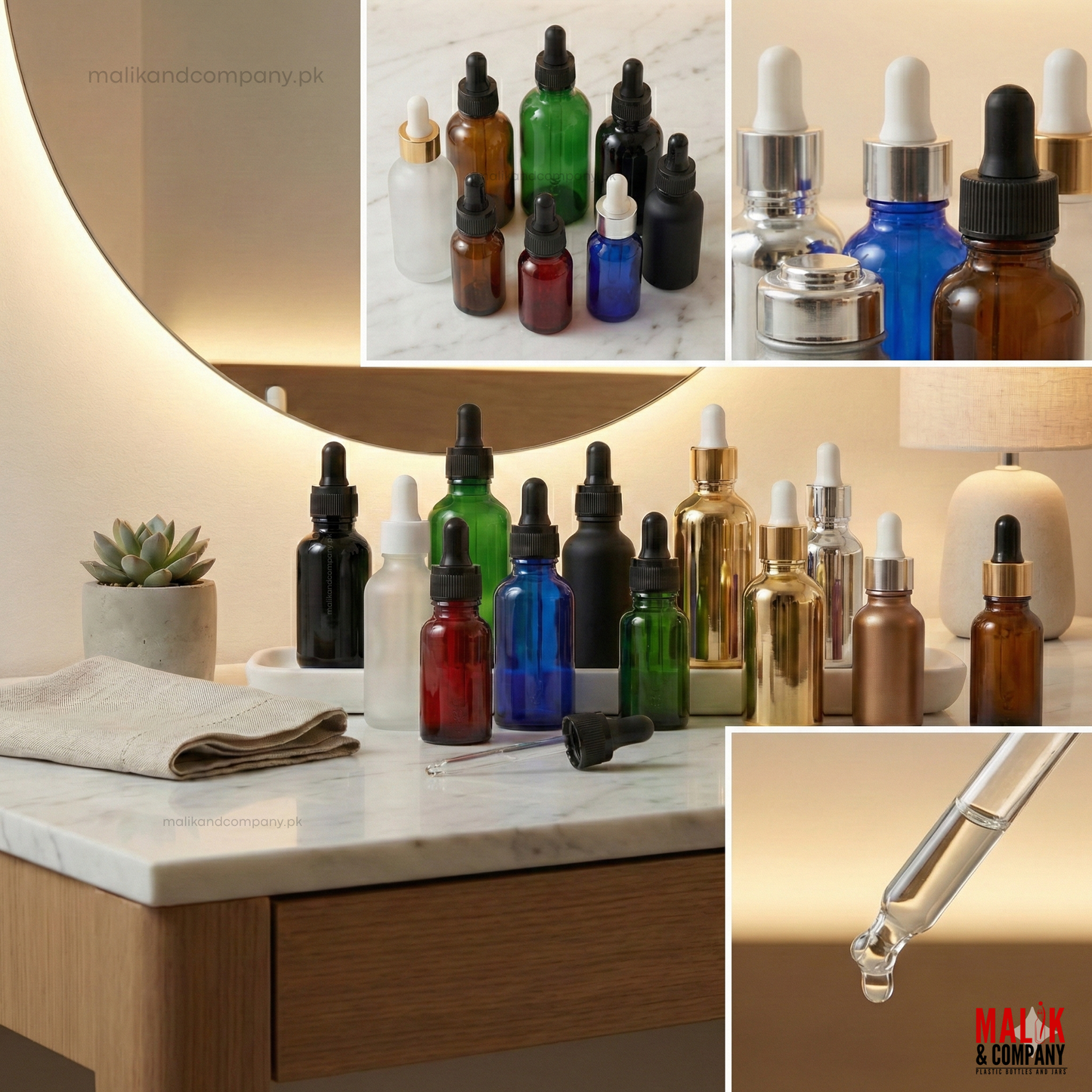 Glass Serum Dropper Bottles