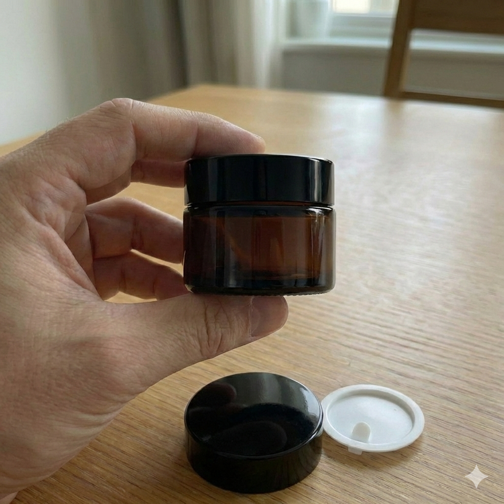 Premium Glass Jars for Shilajit & Cosmetics