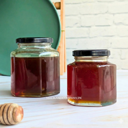 Hexagon Glass Jars - Honey, Jam, Candlewax, Sweets
