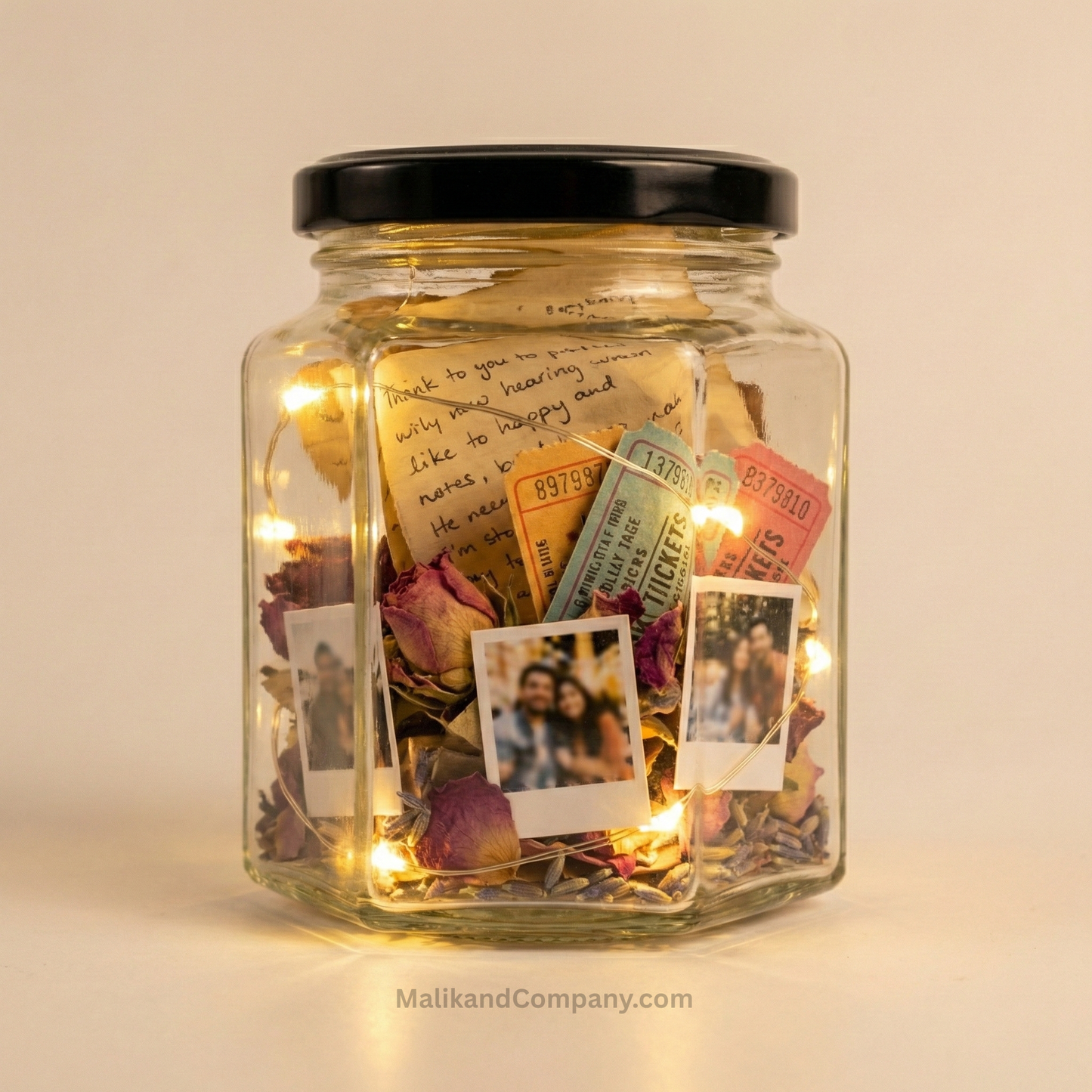 Hexagon Glass Jars - Honey, Jam, Candlewax, Sweets