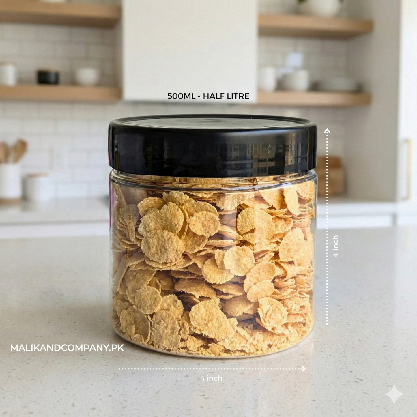 Round Cylinder Jars for Spices, Dry fruits