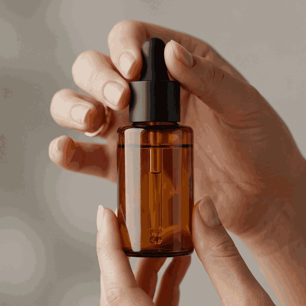 Amber Flat Shoulder Glass Serum Bottle | Empty Dropper Bottle – Wholesale Pakistan