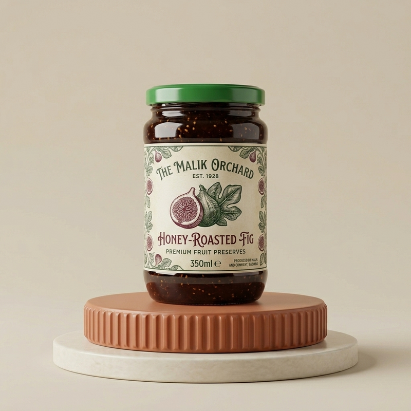 350ml Round Glass Jam Jar with Metal Lid | For Honey, Jam, Preserves and Achaar