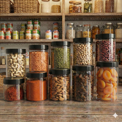 Round Cylinder Jars for Spices, Dry fruits
